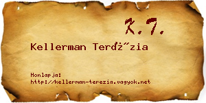Kellerman Terézia névjegykártya